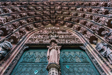 Front doors in Strasbourg Cathedral