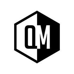 INITIAL hexsagonal HALF LOGO