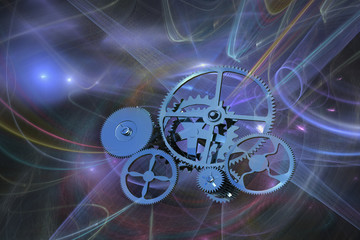 Mechanics of the universe - concept of technology, time and science