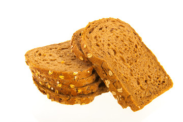 Wholemeal slices of bread