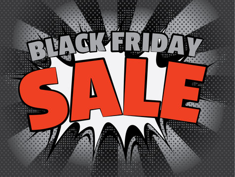 Retro style Black Friday sale design. Can be used for prints, leaflets, flayers, posters, price tags, emails.