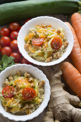 Quinoa with zoodles