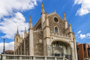 Obraz premium Church St. Jerome the Royal (San Jeronimo el Real) Madrid Spain.