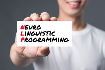 NEURO LINGUISTIC PROGRAMMING (or NLP), message on the card