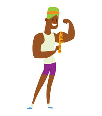 Beauty fitness man weight loss