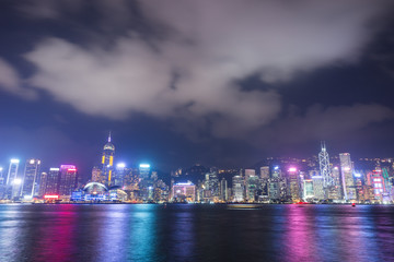 Naklejka na ściany i meble Hong Kong city, view from Victoria Harbour