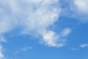 Obraz premium blue sky with cloud and motion raincloud on clouds white and space for add text above 