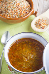 Soup of quinoa