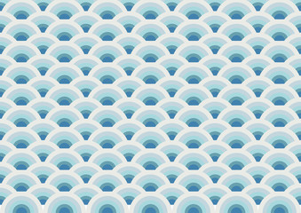 Abstract background blue wave design; modern art decoration graphic