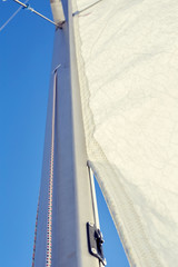 Front luff sail, Mast track sail incorrect use, and installation