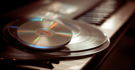 Vinyl records and CD

