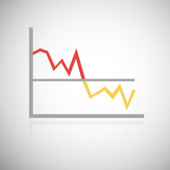 Illustration of business graph and charts