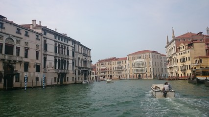 Ein Blick auf die Kanäle von Venedig, Italien