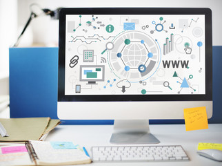 Global Business Analysis Innovation Connection Concept