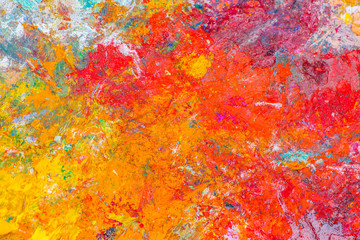 Obraz na płótnie Canvas Colorful abstract pattern of oil paint