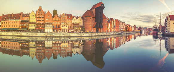 Fototapeta na wymiar Cityscape of Gdansk in Poland