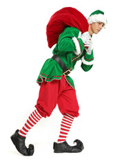 green elf and xmas time 