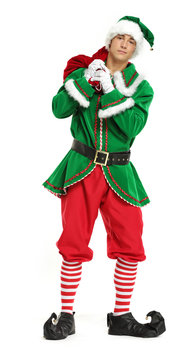 green elf and xmas time 