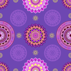 Seamless mandala pattern