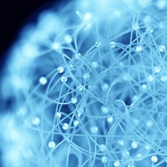 Networked world closeup - Abstract concept