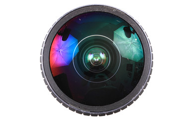 lens of photo camera (objective)