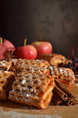 Apple pie. Still life. Festive cakes