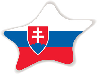 Flag of Slovakia. Element for infographics.