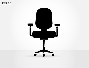 office chair icon. One of set web icons