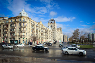 Fototapeta na wymiar Baku city center, Azerbaijan