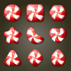 Set of Strawberry Candies