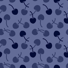 Beautiful seamless pattern with cherry
