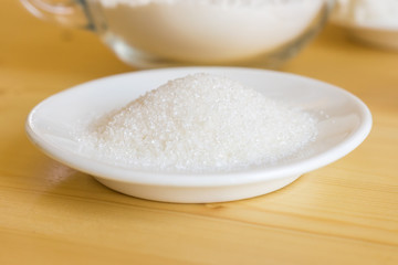 Fototapeta na wymiar Sugar in a bowl