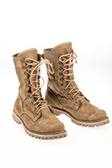 Pair Of High Army Boots