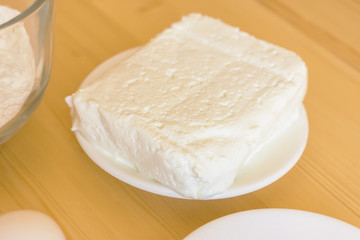 Cheese on a plate