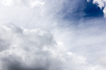 clouds in the blue sky