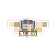 Tile laying logo