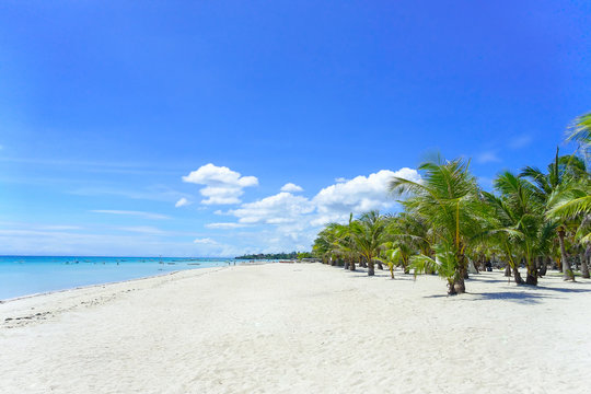 Sugar Beach, a White sand paradise on Bantayan Island, Cebu - Philippines