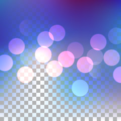 Blue bokeh effect