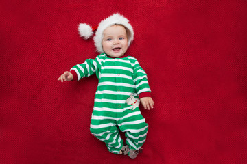 Christmas Newborn santa baby