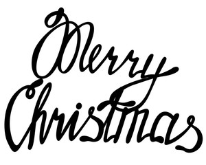 Merry Christmas lettering
