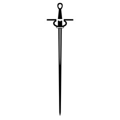 vector silhouette of the sword 