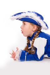 M&auml;dchen staunt als Funkenmarie