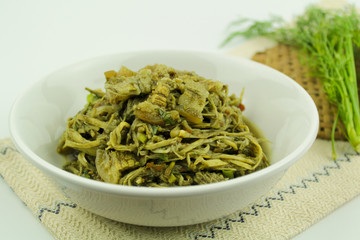 Bamboo shoot spicy salad, thai food