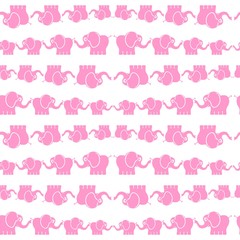 Elephants seamless pattern