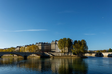 Naklejka premium Paris, Saint-Louis island, île Saint-Louis