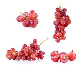 grapes isolated on over white background