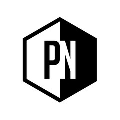 INITIAL hexsagonal HALF LOGO