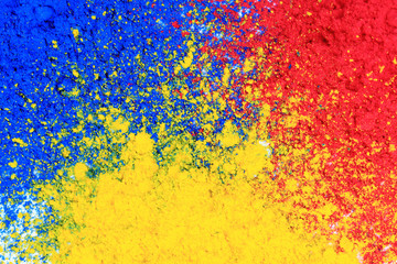 cmyk toner powder (cyan, magenta, yellow, black)