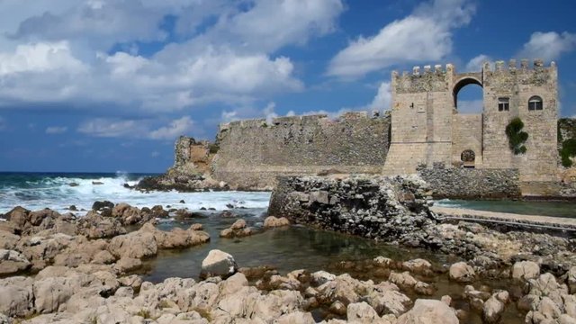 Festung Methoni, Messenien, Peloponnes, Griechenland. 16049.mp4