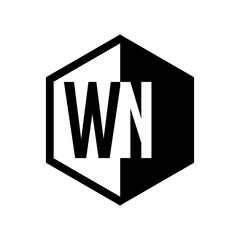 INITIAL hexsagonal HALF LOGO